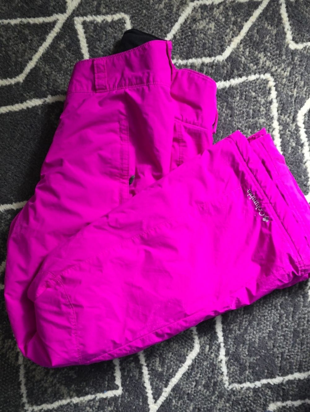 columbia womens' Bright Pink Snow Pants